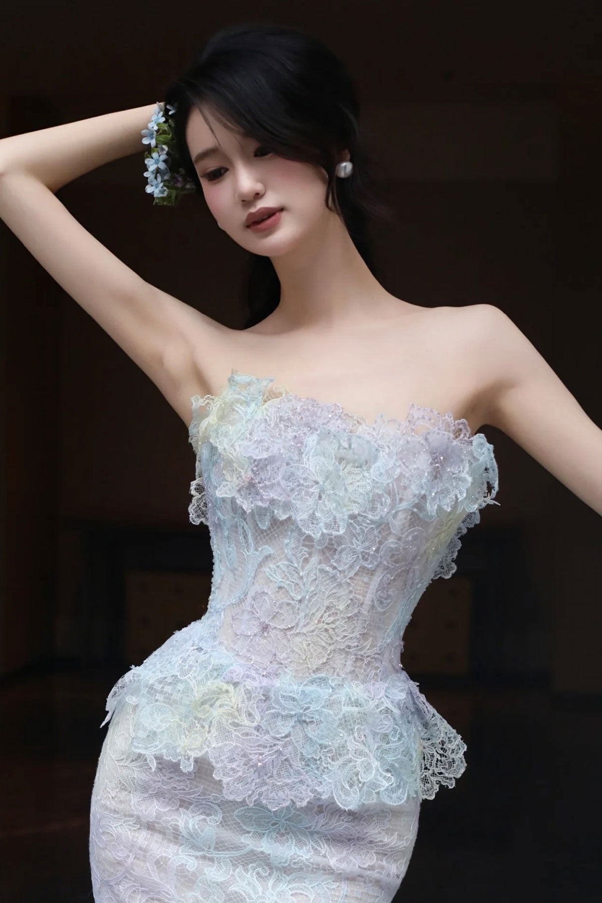 BY Butterfly Lace Gown