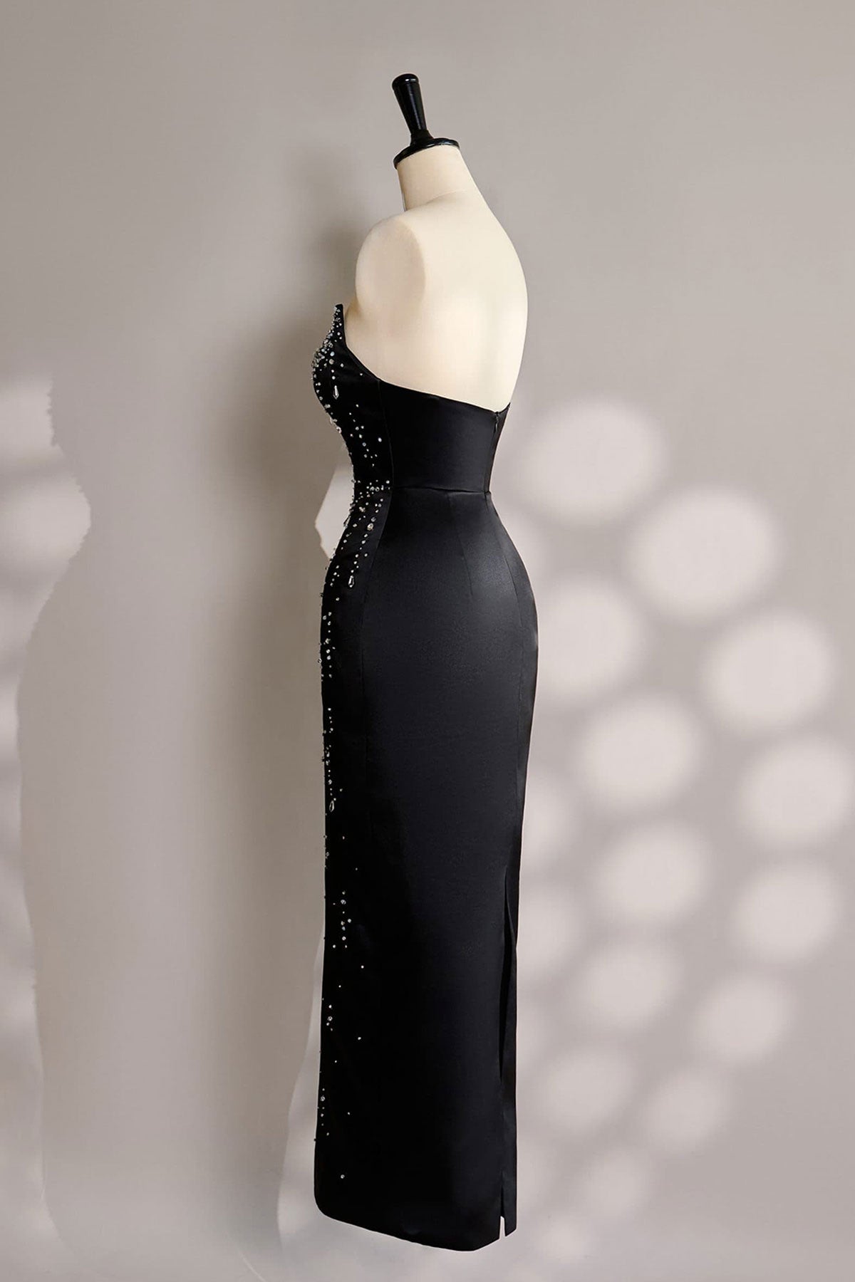 VD Chloe Black Pearl Cowl Gown