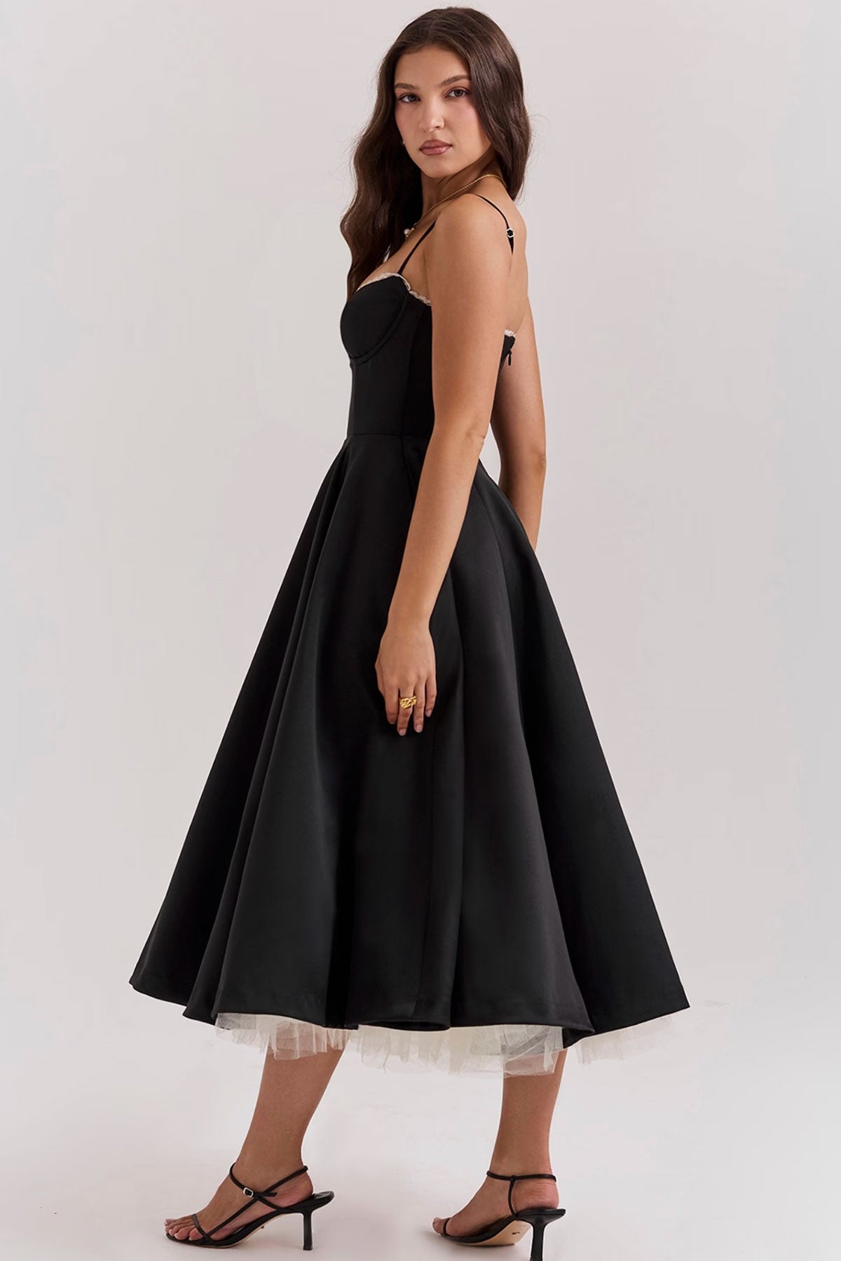 CB Nancy Black Midi Gown