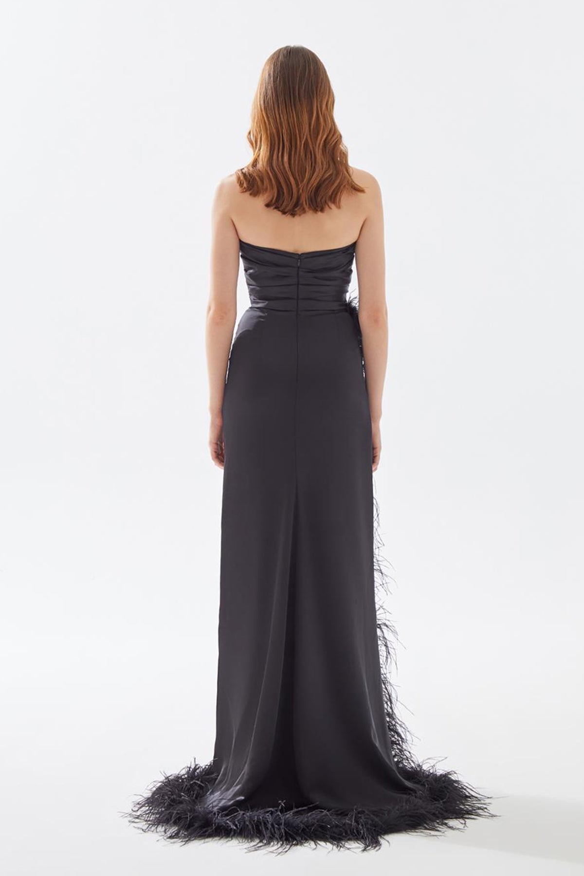 TE Eliza Furry Black Gown