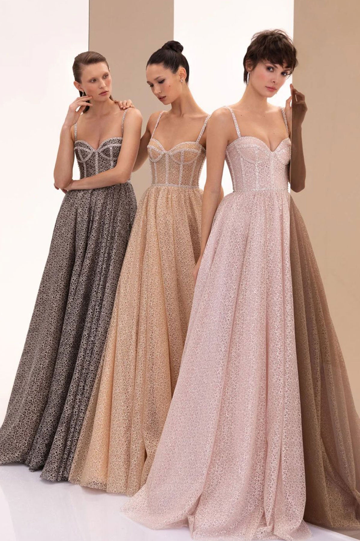 W Zinna Silver Gown
