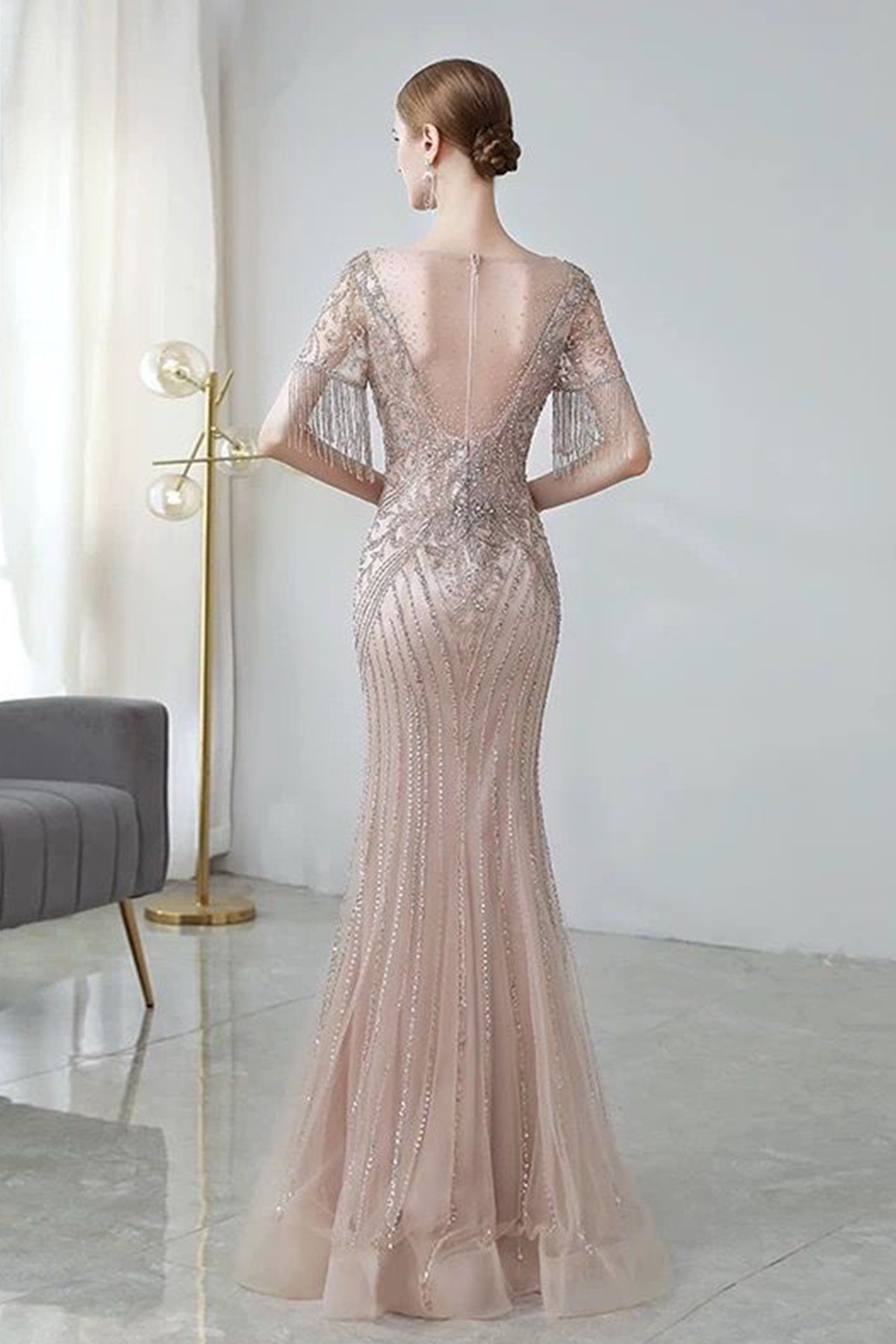 GH Tiara Rose Gold Gown