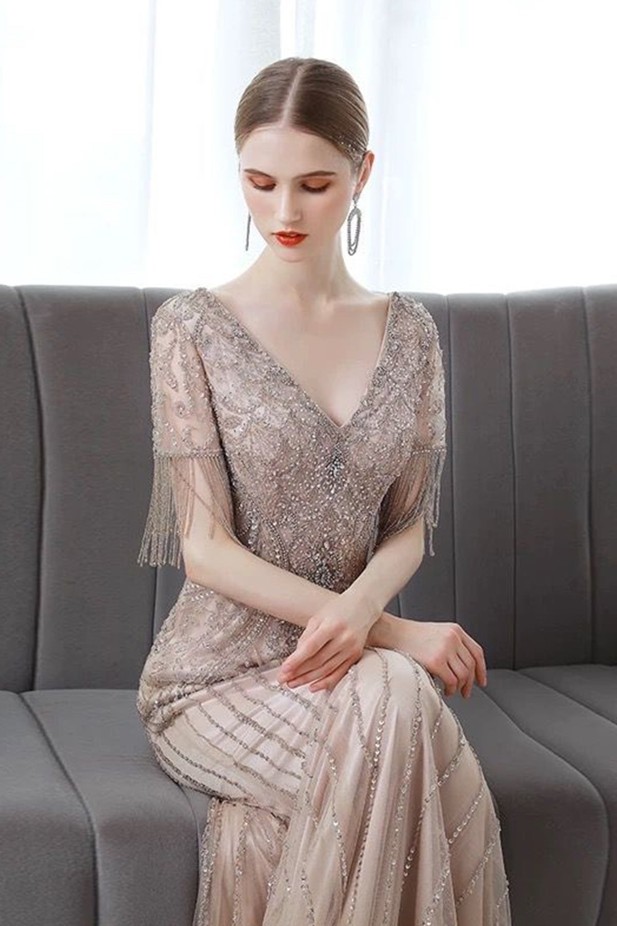 GH Tiara Rose Gold Gown