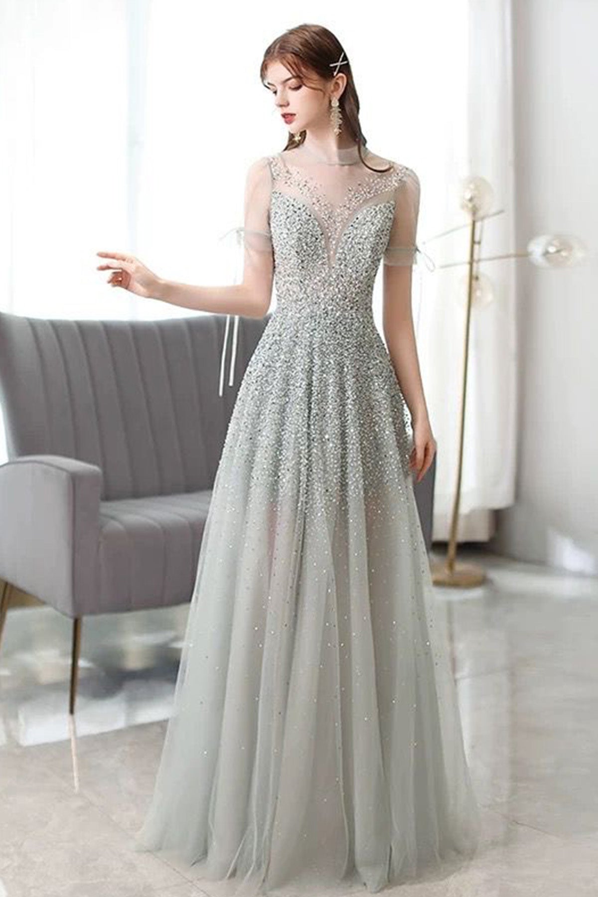 GH SIlver Shinning Gown