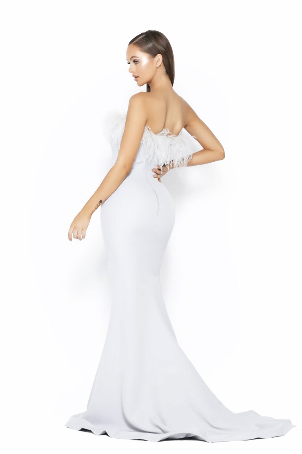 PS Furry White Gown