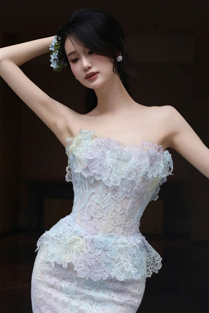 BY Butterfly Lace Gown