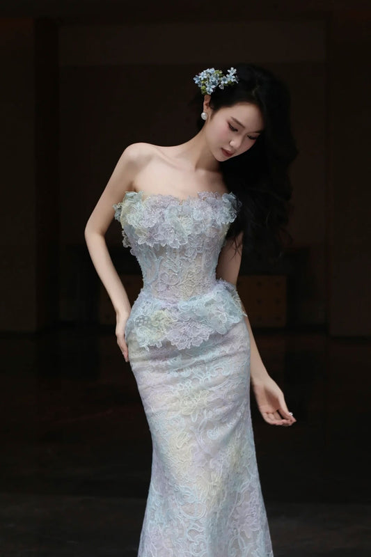 BY Butterfly Lace Gown