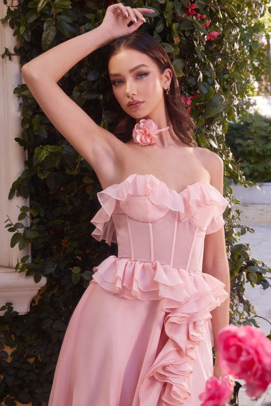 AL Chiffon Blush Gown