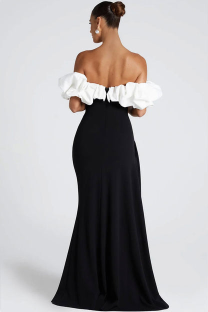 Boo Cloudy White Black Gown