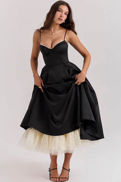 CB Nancy Black Midi Gown