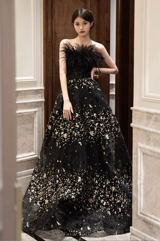 GH Furry Black Gown