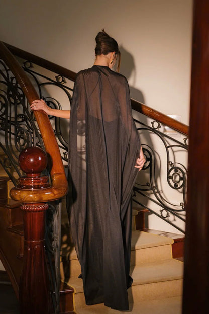 VD Rosie Black Cape Gown