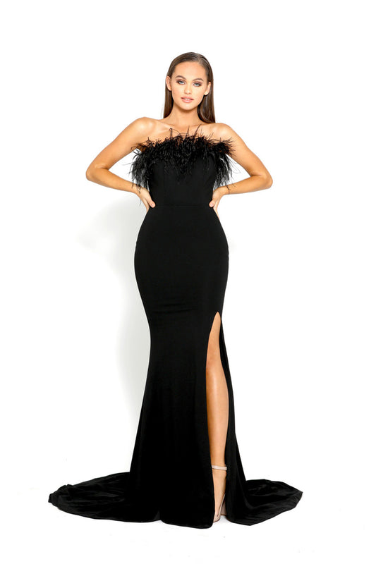 PS Furry Black Gown