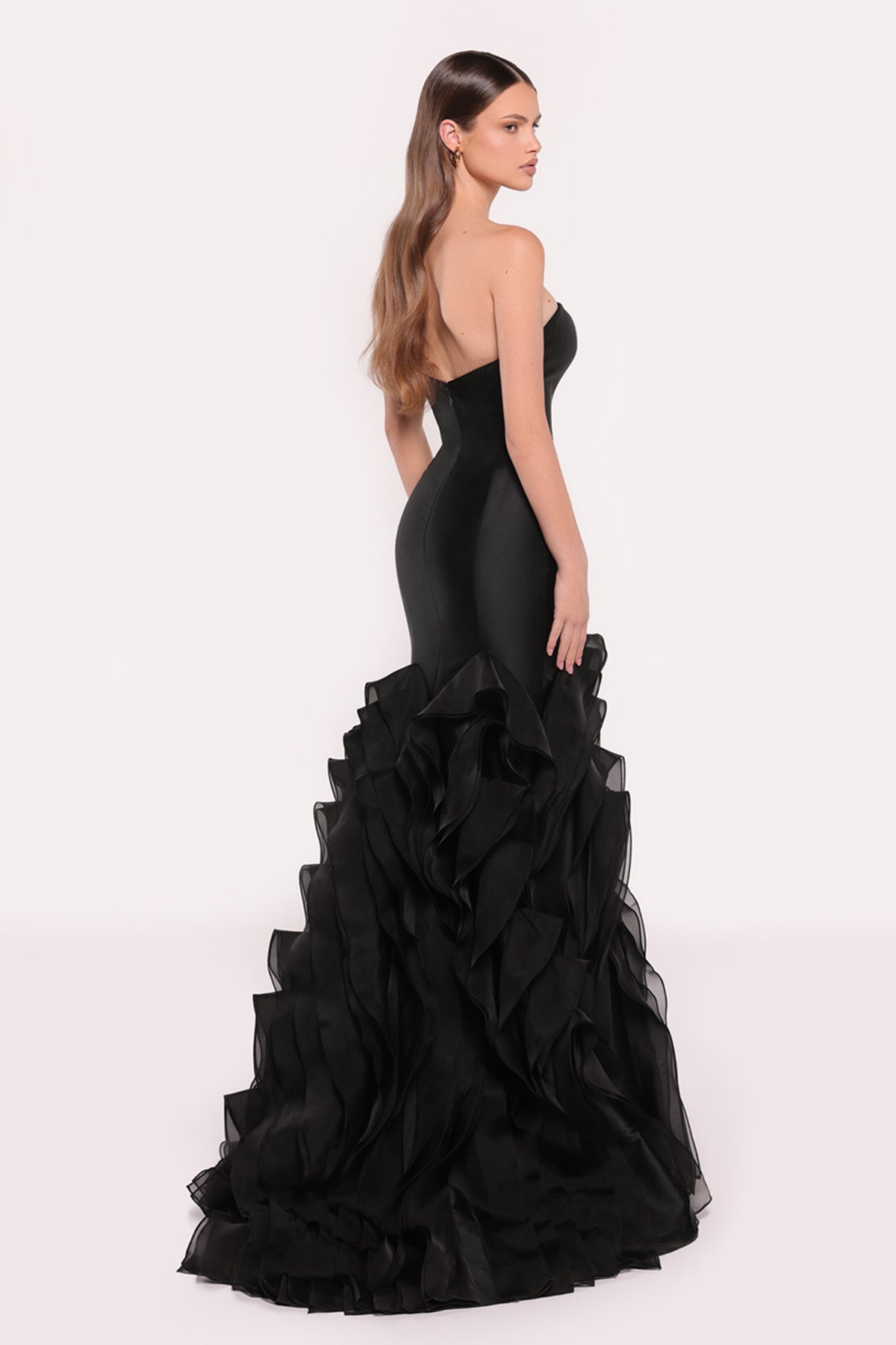 TE Tasha Black Mermaid Gown