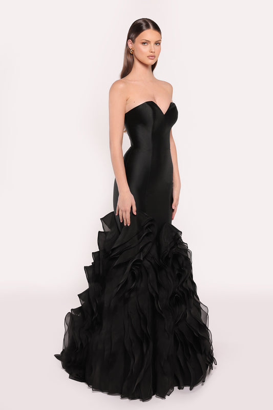 TE Tasha Black Mermaid Gown