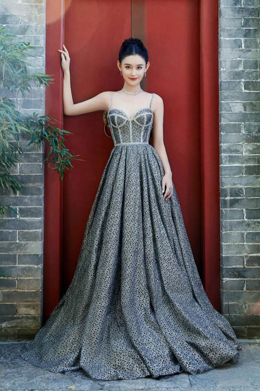 W Zinna Silver Gown