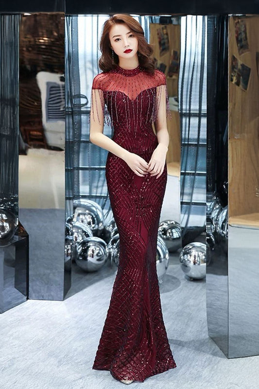 GH Maryam Burgundy Gown