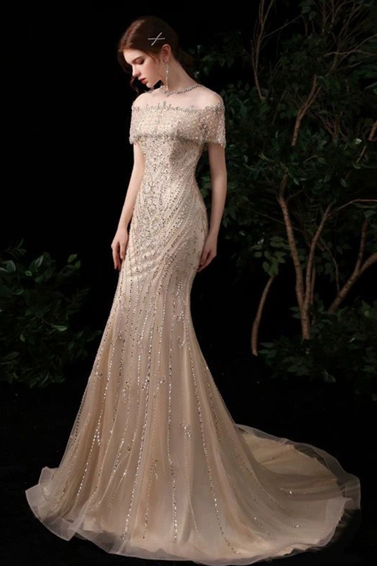 GH Majestic Champagne Gown