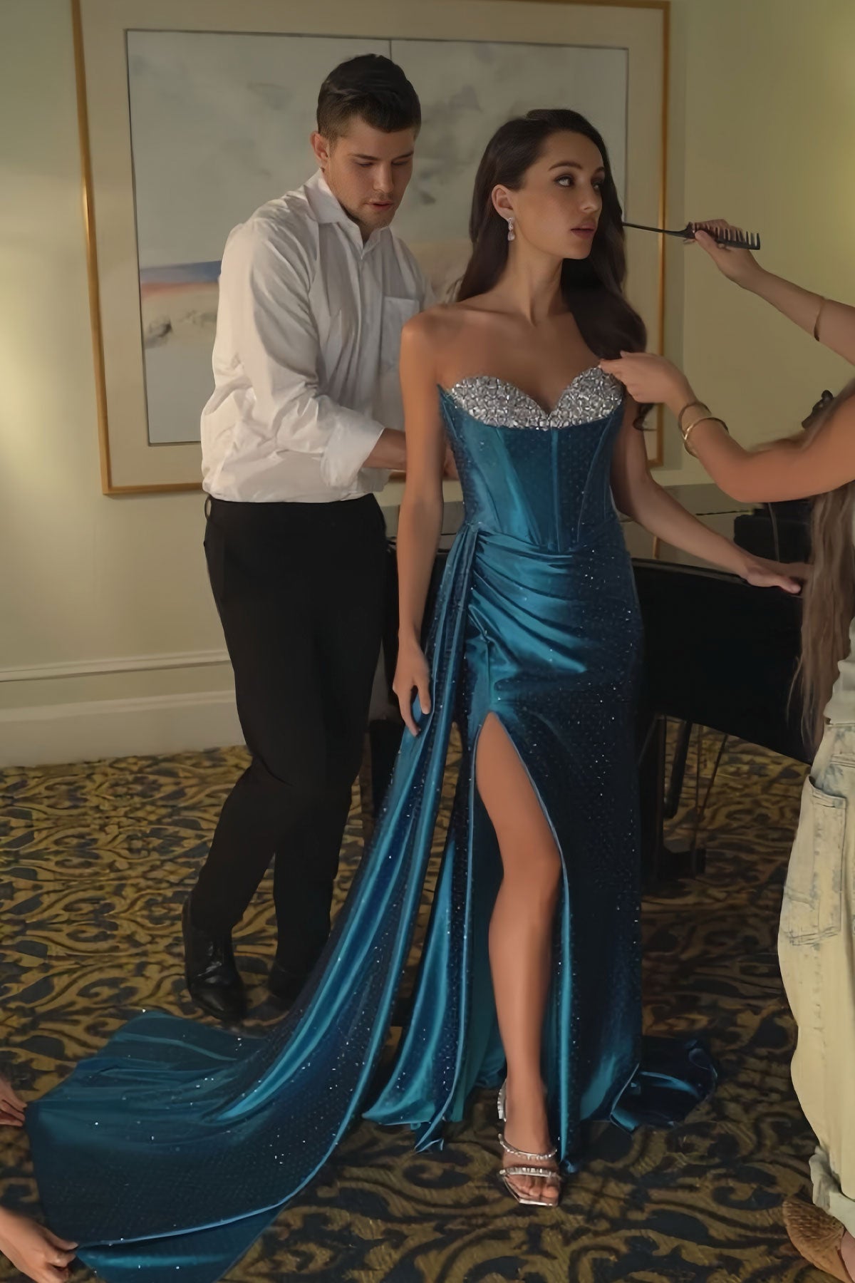 CD Hugo Emerald Green Gown