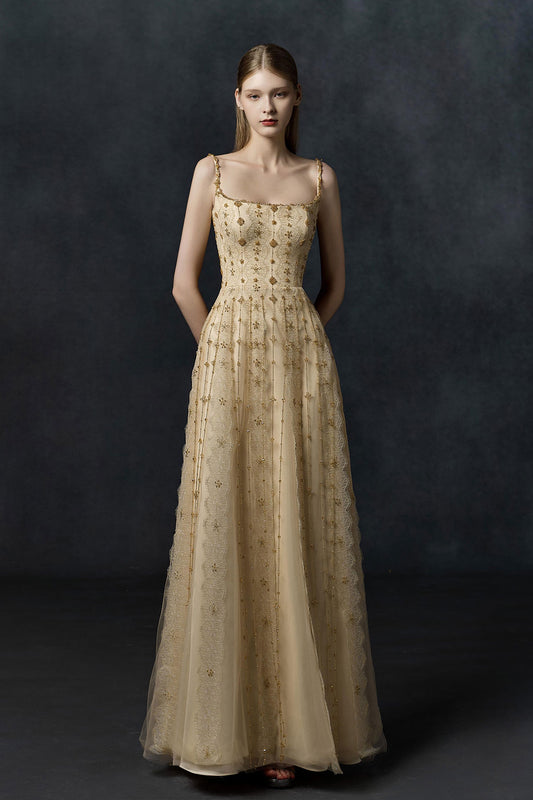 LF Helen Tube Gold Gown