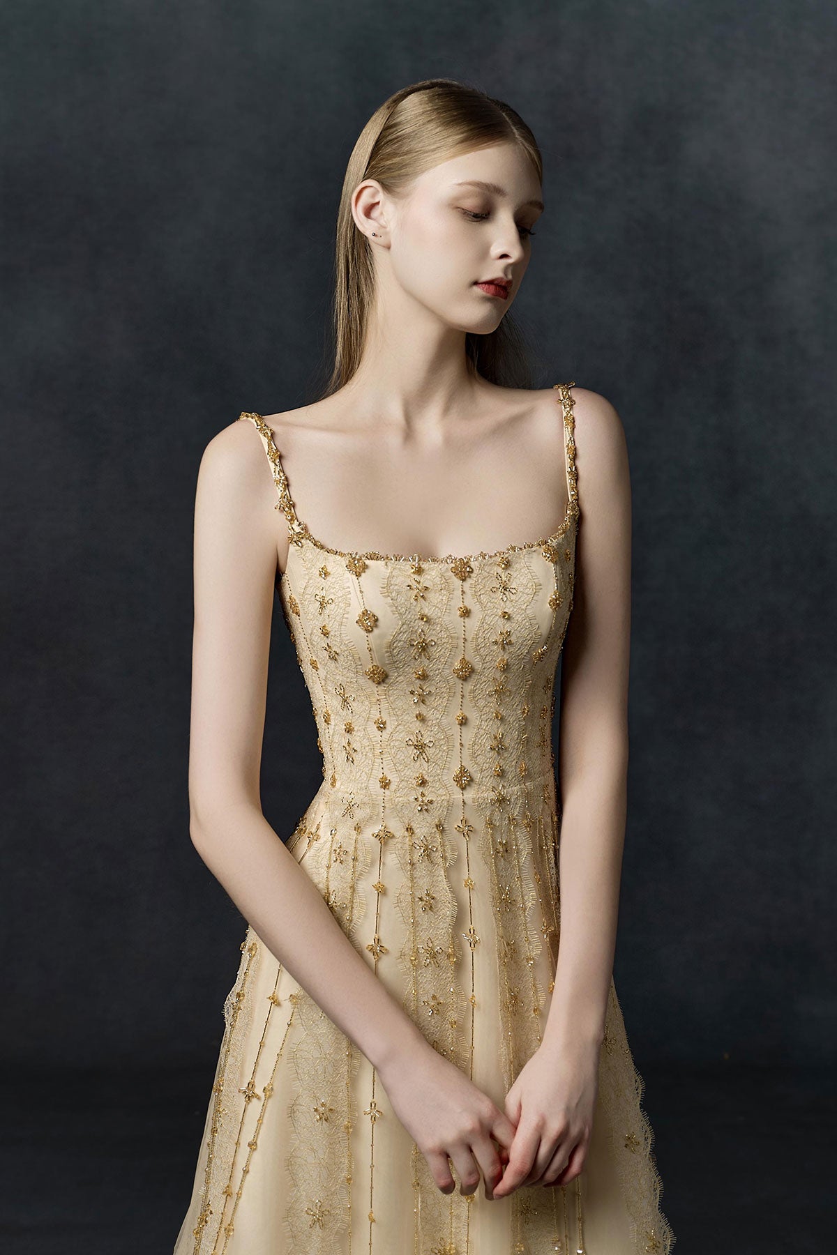 LF Helen Tube Gold Gown