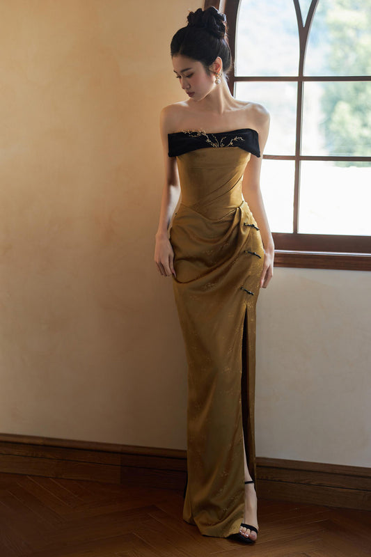 LX Retro Gold Gown