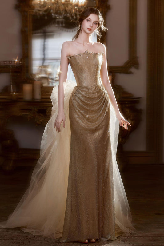 SS Sarah Stone Gold Detachable Gown
