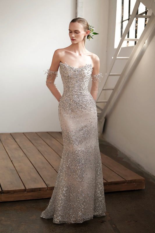LF Estelle Mermaid Gown w Gloves