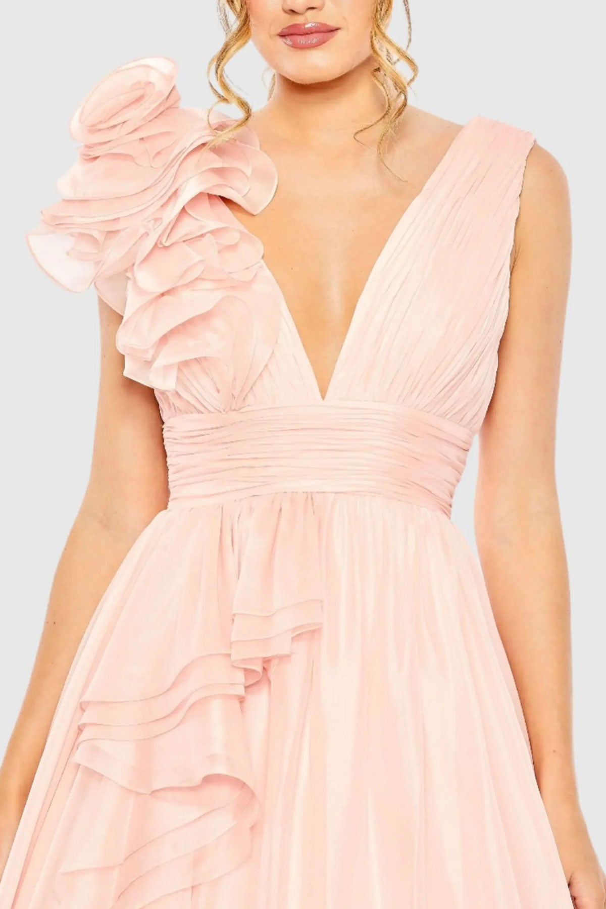 MD Rose Blush Chiffon Gown