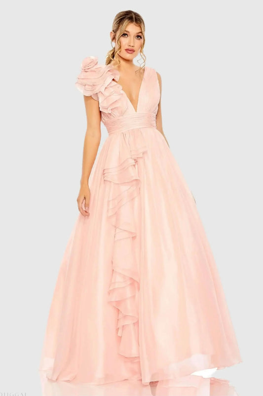 MD Rose Blush Chiffon Gown