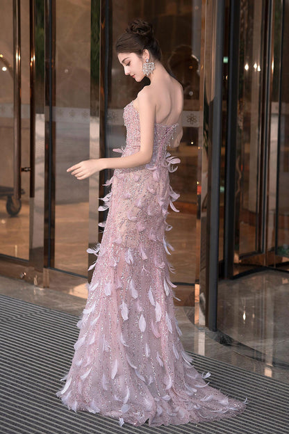 RL Catiana Pink Feather Gown