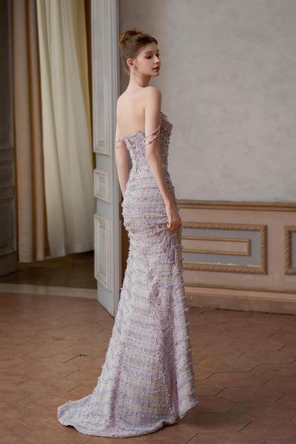 SS Chanel Purple Mermaid Gown