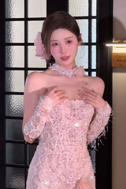 KM Rosie Pink Trumpet Mermaid