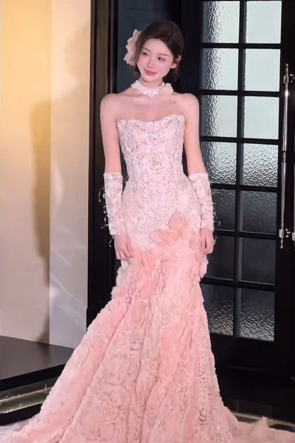 KM Rosie Pink Trumpet Mermaid