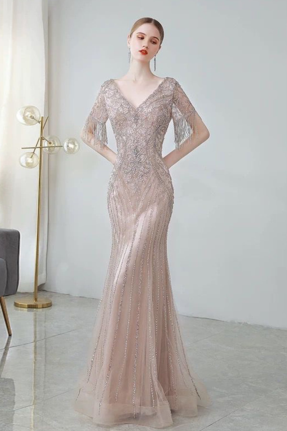 GH Tiara Rose Gold Gown