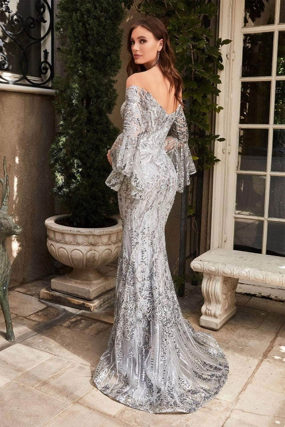 CD Thea Off Shouder Sleeve Gown