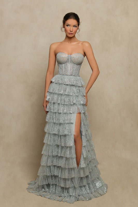 TE Coralie SIlver Gown
