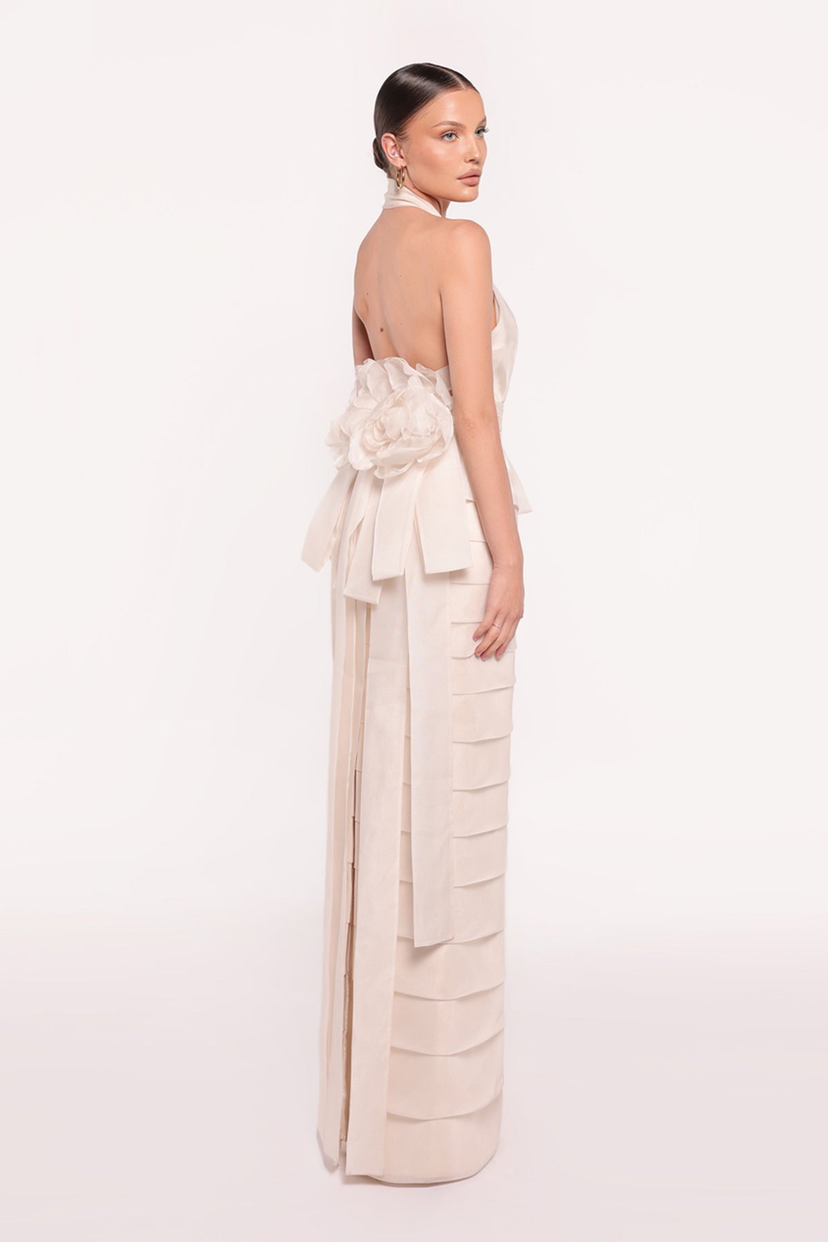 TE Vanilla Halter Gown