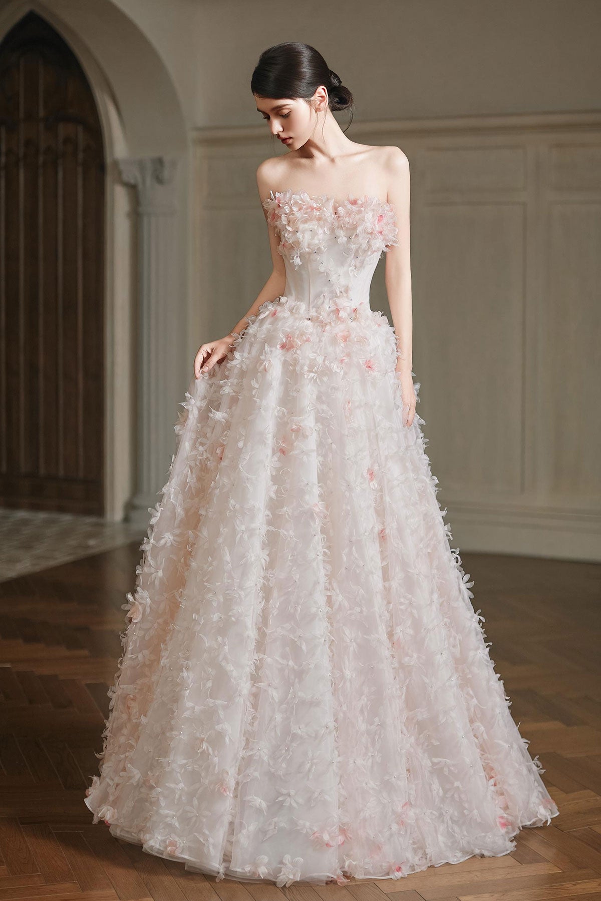 F Tanya Floral Ballgown