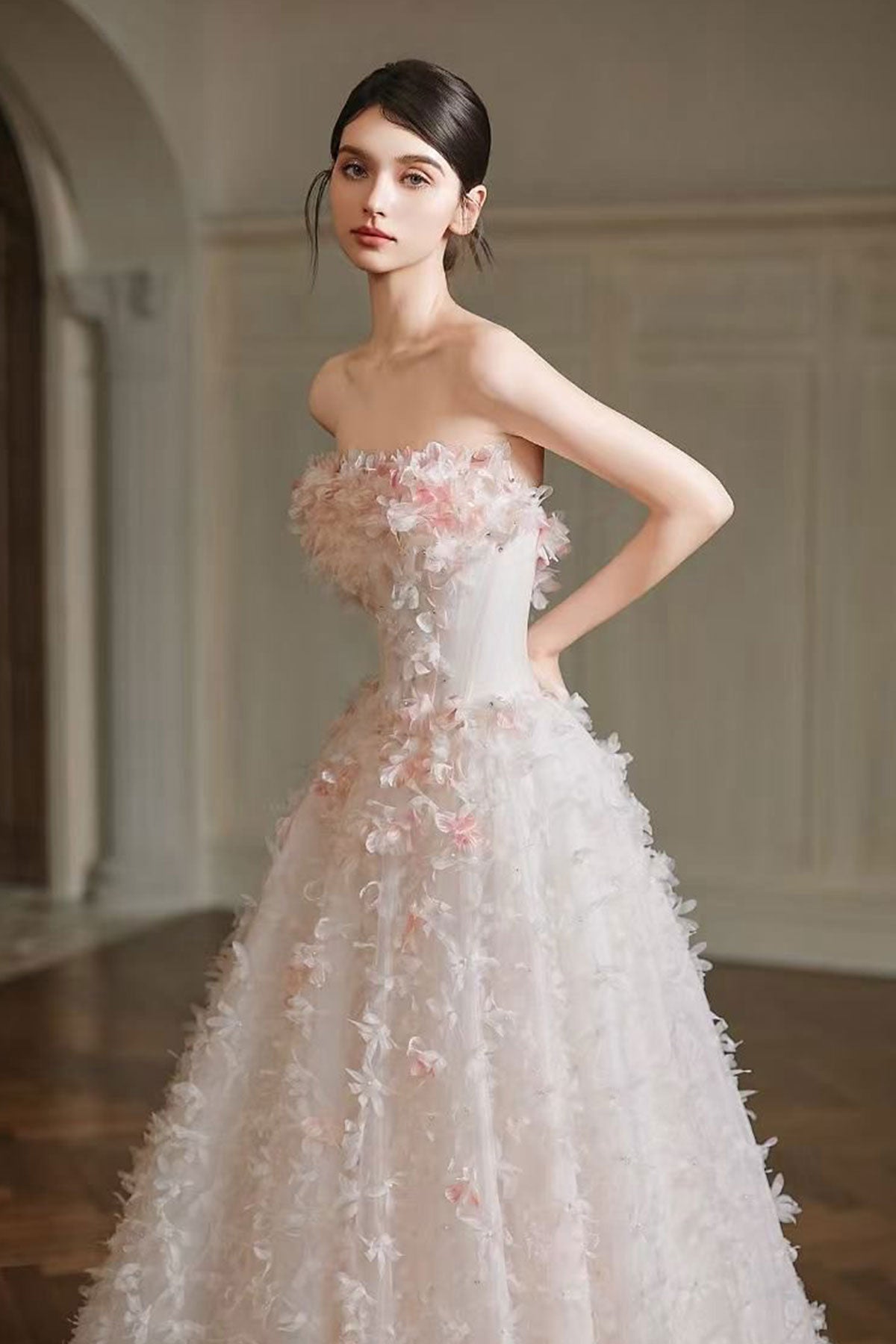 F Tanya Floral Ballgown