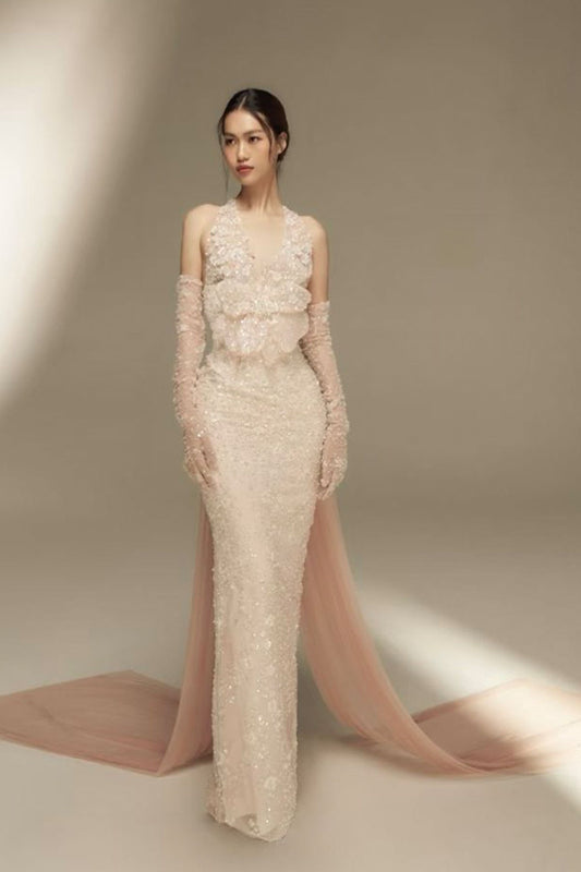 NR Natalie Halter Mermaid Gown