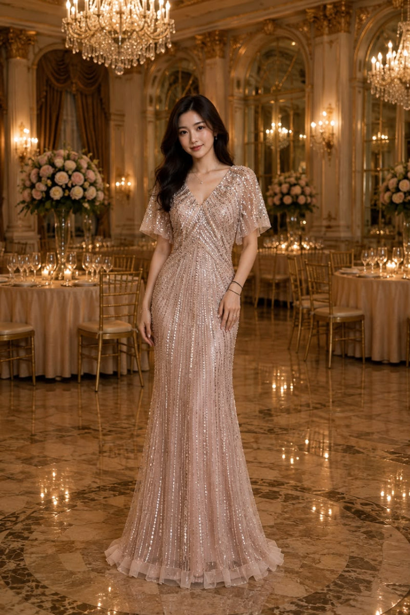 GH Lily Champagne Gown
