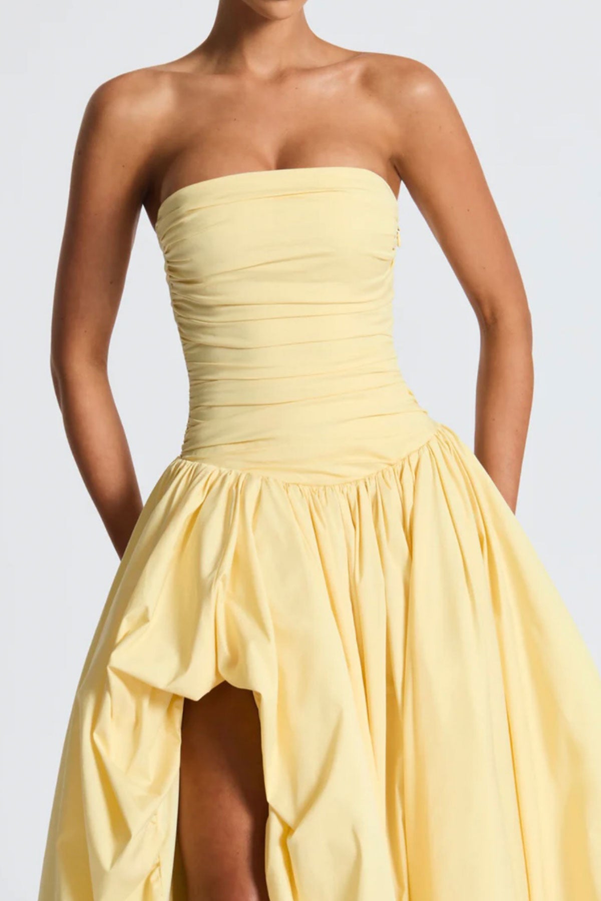 Boo Jillian Yellowish Puffy Gown
