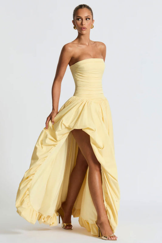 Boo Jillian Yellowish Puffy Gown