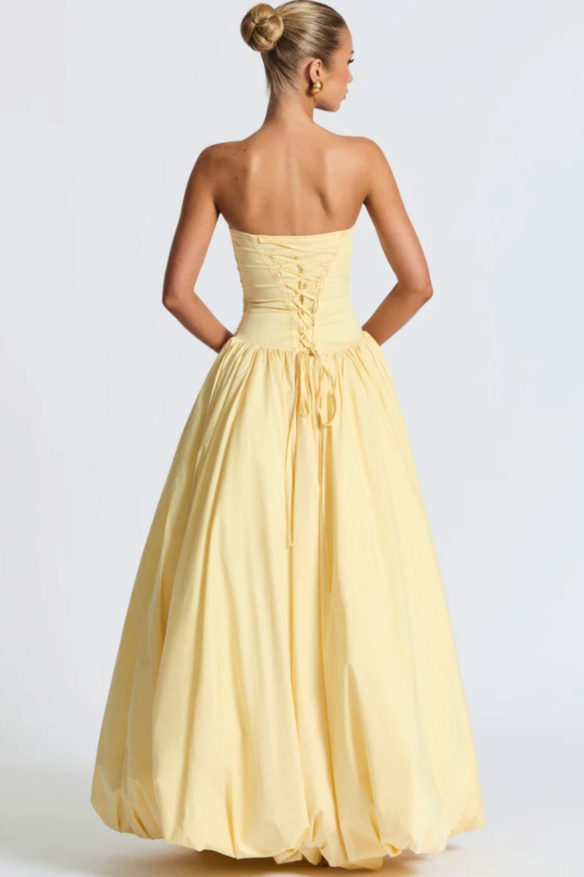 Boo Jillian Yellowish Puffy Gown – The Gownhaus Collection Boo Jillian Yellowish Puffy Gown – The Gownhaus Collection