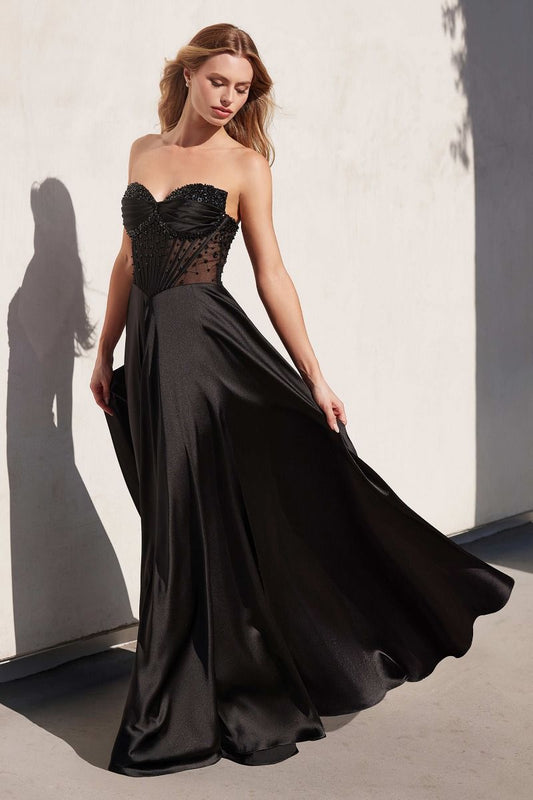 CD Gina Black Flare Gown